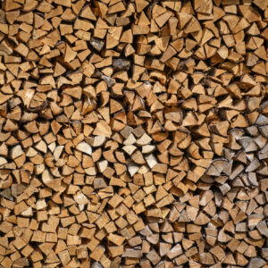 firewood in Rochester area stacked