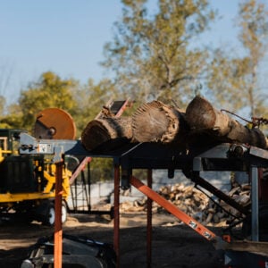 firewood sawed for cord wood sales