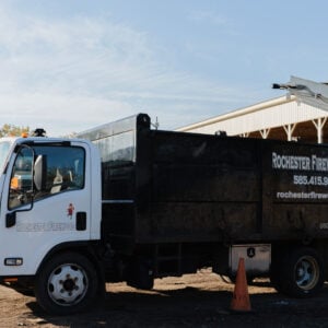 firewood delivery truck in metro Rochester area